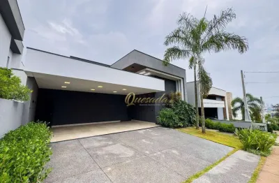 Casa térrea à venda, 3 suítes, planejados, escritório, condomínio helvétia park ii, indaiatuba.