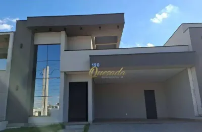 Casa térrea nova, à venda, 3 suítes, planejados, piscina, condomínio piemonte, indaiatuba.