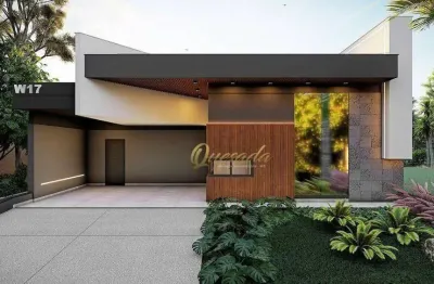 Casa térrea nova à venda, 3 suítes, planejados, piscina, condomínio dona maria cândida, indaiatuba.