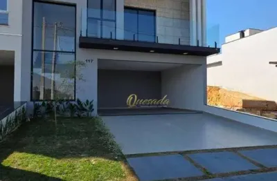Sobrado novo, à venda, 3 dormitórios, planejados, piscina, condomínio gran reserve, indaiatuba.