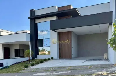 Casa térrea nova, à venda, 3 suítes, planejados, condomínio gran reserve, indaiatuba.