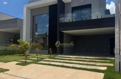 Sobrado para locação, com 4 dormitórios, piscina  no Condomínio Milano, em Indaiatuba.