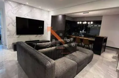 Apartamento 85m² bem distribuídos,  2 suítes, varanda gourmet já envidraçada, sala com living ampliado 2 vagas de garagem cobertas  todo mobiliado.