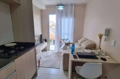 Vila alpina, 1 dormitório, sala dois ambientes com varanda, wc, cozinha integrada e lavanderia, finamente decorado