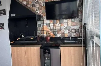 Apartamento com sacada gourmet no tatuapé - 03 vagas de garagem - lazer completo