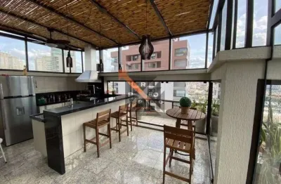 Cobertura 3 suítes e 4 vagas, 275m², à venda no condomínio edifício torquato , no parque da mooca