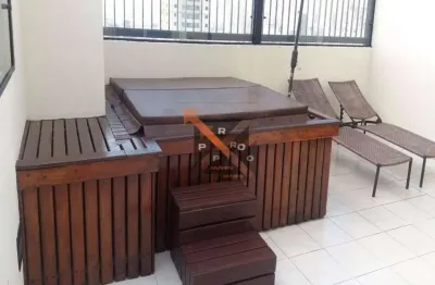 Cobertura na mooca varanda gourmet com churrasqueira e jacuzzi 2 quartos sendo 1 suíte e 2 vagas com 123 m²