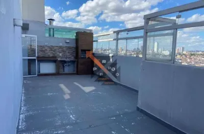 Cobertura 2 dormitórios cozinha planejada espaço gourmet lazer completo sacada piso superior amplo