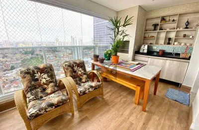 Lindo apartamento no tatuapé - varanda gourmet - 03 vagas com depósito privativo