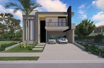 Casa com 4 dormitórios à venda, 312 m² por r$ 2.390.000,00 - santorini residencial club - paulínia/sp