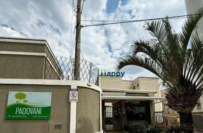 Apartamento com 2 dormitórios para alugar, 42 m² por r$ 2.383,75/mês - residencial parque padovani - paulínia/sp