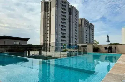 Apartamento com 2 dormitórios para alugar, 61 m² por r$ 3.180,00/mês - monte carlo residencial club - paulínia/sp