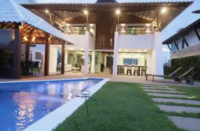 Vende-se casa de 300m² em condomínio à beira-mar da praia de muro alto/pe - 5 suítes (2 com varandas exclusivas)