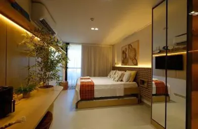 Vende-se studio térreo (c/ garden) - frente piscina - 41m² - estrutura de resort - porto de galinhas/pe