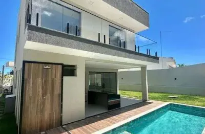 Casa em condomínio fechado com 4 quartos à venda na Rua Caraíva, Alphaville (Abrantes), Camaçari