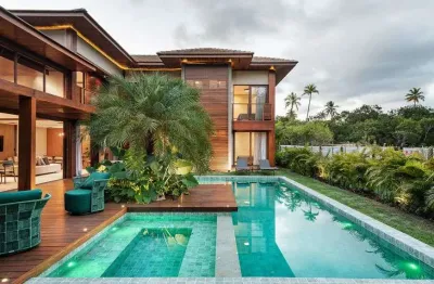 Casa alto luxo em praia do forte com 5|4, 04g e 450m² (porteira fechada)