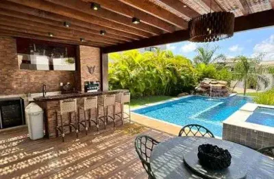 Casa em buscaville com 3|4, 04g e 382m² (porteira fechada)