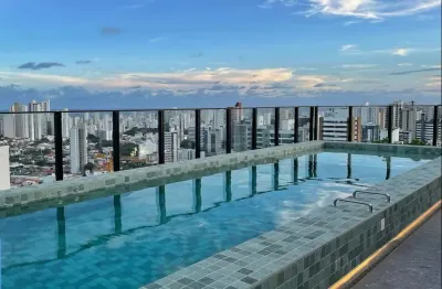 Apt 1/4 já decorado com 33,38mt nascente total ventiladissimo com uma excelente vista no urban! deslumbrante