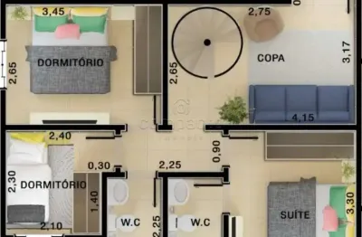 Cobertura com 3 quartos à venda no Higienópolis, São José do Rio Preto 