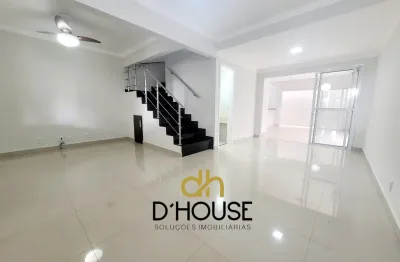 Lindo sobrado para locação- condominio evidence resort- 03 dormitórios sendo 1 suite - sala ampla para 3 ambientes - lavabo com bancada em mármore travertino e pia sobreposta.-cozinha integrada ao esp