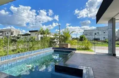 Jn alugo casa 4 suítes e 4 vagas no residencial castanheira