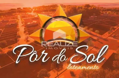 Terreno à venda no loteamento por do sol - entrada facilitada