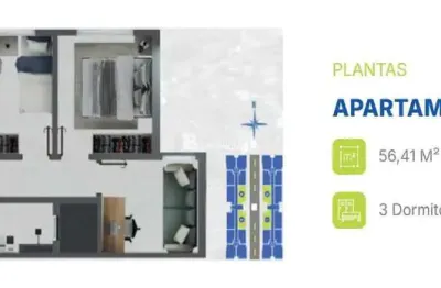 Apartamento com 3 quartos à venda na Rua Jacob do Bandolin, Brasília, Cascavel