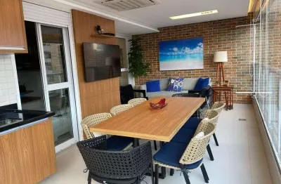 Maravilhoso 3 suítes, varanda gourmet, 2 vagas, finamente decorado !!