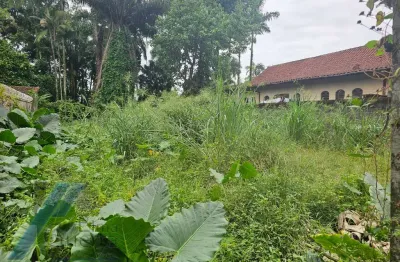 Ubatuba, jardim carolina - terreno aterrado e murado com 450m² documento de escritura.