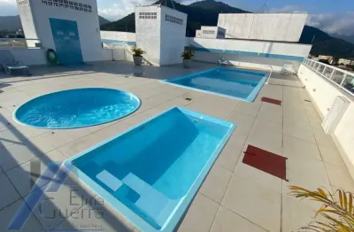 Ubatuba, centro - apartamento com 02 dormitórios, sendo 01 suíte e area de lazer.