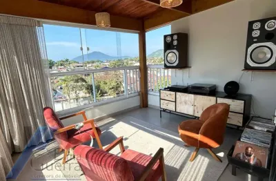 Ubatuba, pereque-açu - apartamento com 02 suítes e vista para o mar.
