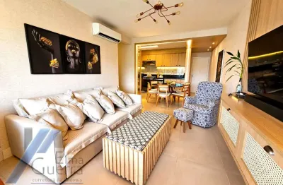 Ubatuba, itagua - apartamento mobiliado com 02 dormitórios sendo 01 suíte, com 80m².