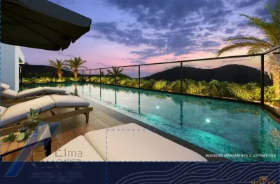 Ubatuba, itaguá - apartamento em construção com 02 dormitórios sendo 02 suítes e área de lazer.