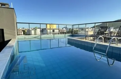 Ubatuba, itaguá - apartamento mobiliado com 02 suítes e área de lazer em local tranquilo.