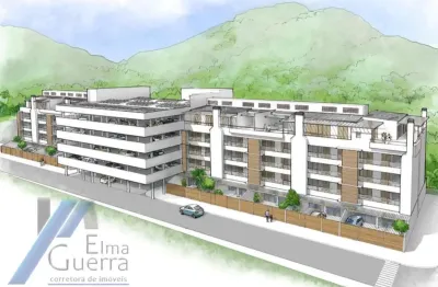 Ubatuba, pereque-açu - apartamento cobertura com 109,5 m2 em construção com área de lazer.