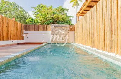 Imbassaí| village 96 m2| 3/4 sendo 1 suíte| 3 vagas| garden| cond. entre o rio e o mar