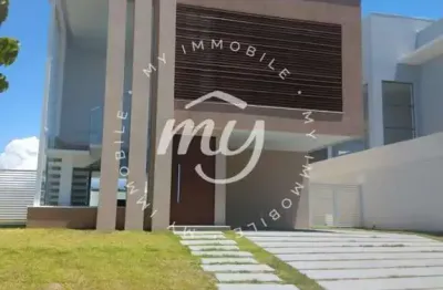 Abrantes| casa duplex com 266m²| 5 dormitórios| nascente| no alphaville litoral norte 2