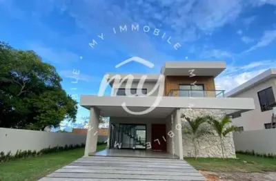 Guarajuba| casa duplex com 242m²| 4 dormitórios| 4 vagas| piscina| área gourmet