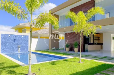 Guarajuba|casa com 324 m2| acesso à praia| 6 suítes| 2 vagas| cond. paraíso