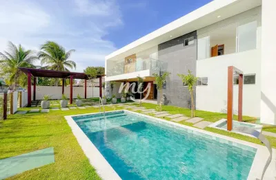 Guarajuba| casa com 322 m2| acesso à praia| 6 suítes| 2 vagas| cond. paraíso