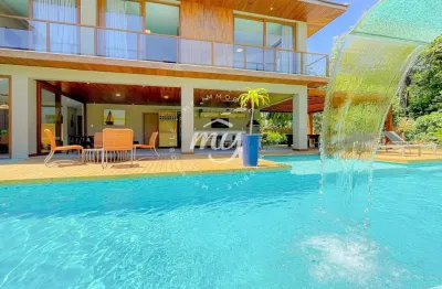 Praia do forte| praia bella| casa duplex 469m²| 6 suítes| 5 vagas| mobiliada| app fundo