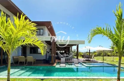 Praia do forte| casa duplex luxuosa com 490m²| 5 suítes| 4 vagas