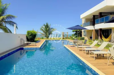 Itacimirim| apartamento pé na areia 70m²| 2 suítes| 2 vagas| mobiliado| vista mar