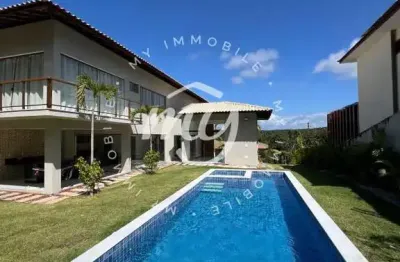 Praia do forte| casa luxuosa duplex| mobiliada| 340 m2| 5 suítes| área gourmet| piscina