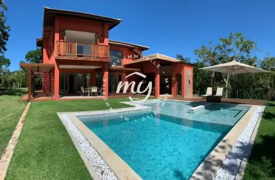 Praia do forte| casa luxuosa duplex| 426 m2| 4 suítes| 4 vagas| área gourmet| piscina