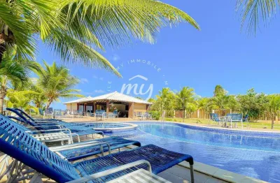 Itacimirim| village térreo 123 m²| 2 suítes| 2 vagas| mobiliado| pé na areia| nascente