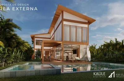 Costa de sauipe| casa duplex com 192m²| em construção| 3 suites| alto padrão