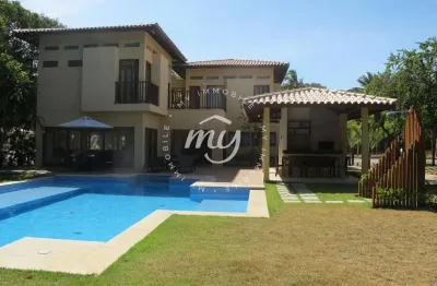 Costa do sauipe| casa duplex com 415m²| mobiliada| 4 suites| 5 vagas