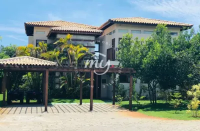 Costa do sauipe| casa duplex com 421m²| mobiliada| 5 suites| 4 vagas| piscina