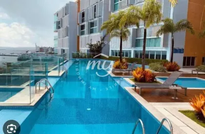 Dois de julho| apartamento com 60m²| vista mar| 1 suíte| 1 vaga